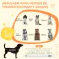 Jaula para Perros con Soporte de Cuenco Bandeja Extraíble Ruedas y Puerta Doble Desmontable 92x62x73 cm Negro