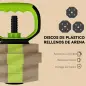 Juego de Mancuernas Ajustables 20 kg 6 en 1 como Kettlebell Barra Mancuernas Soporte para Flexiones para Gimnasio Casa