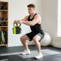 Juego de Mancuernas Ajustables 20 kg 6 en 1 como Kettlebell Barra Mancuernas Soporte para Flexiones para Gimnasio Casa