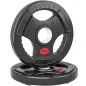 Discos Pesas Olímpicos Agujero Ø50 mm 2x5 kg con Anillo Interior de Acero y Triple Agarre para Mancuernas y Barras Negro Discos Pesas Olímpicos Agujero Ø50 mm 2x5 kg con Anillo Interior de Acero y Triple Agarre para Mancuernas y Barras Negro