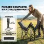 Cama Plegable Camping con Colchón Extraíble de Tela Oxford 600D con Reposacabezas y Bolsa Carga 200 kg Negro