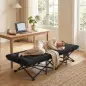 Cama Plegable Camping con Colchón Extraíble de Tela Oxford 600D con Reposacabezas y Bolsa Carga 200 kg Negro