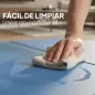 Colchoneta Gimnasia Plegable de Grosor 5 cm con Asas de Transporte para Yoga Aeróbic 240x120x5 cm Azul Claro