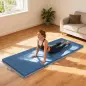 Colchoneta Gimnasia Plegable de Grosor 5 cm con Asas de Transporte para Yoga Aeróbic 240x120x5 cm Azul Claro