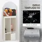 Espejo de Pie Cuerpo Entero Arqueado 150x50 cm Independiente Apoyado y de Pared Sin Marco Dorado