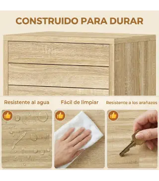 Mueble Auxiliar de Baño con Puerta de Listones 3 Estantes y Estante Ajustable Apertura por Presión 34x23x84 cm Natural