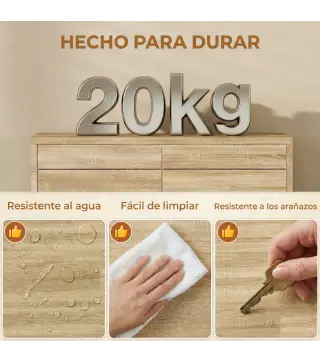 Mueble Bajo Lavabo con Estante Ajustable Puertas de Listones y Apertura por Presión para Lavabo con Pedestal o Pared