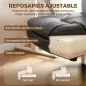 Silla de Dibujo Silla de Escritorio Ergonómica Giratoria con Altura y Reposapiés Ajustable Negro