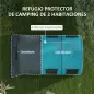 Tienda de Campaña Plegable para 3 Personas con 2 Habitaciones y Bolsa de Transporte Impermeable 480x260x200 cm Gris