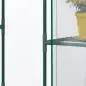 Invernadero de Jardín con 4 Estantes 1 Puerta con Cremallera para Cultivo de Plantas Flores 142x73x195 cm Verde