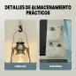 Tienda Campaña Inflable 2-3 Personas con Bomba Dormitorio y Zona de Estar Impermeable 3000 mm Montaje Rápido Azul Claro
