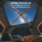 Tienda de Campaña Familiar Tipo Túnel para 4 Personas con 2 Habitaciones Puertas Tragaluces Impermeable Fácil Montaje