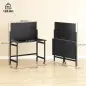 Banco de Trabajo con Tablero Perforado Mesa de Trabajo Plegable con Ruedas Marco de Acero Ganchos Negro