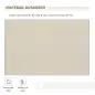 Toldo para Balcón 350x250 cm con Manivela de Metal Impermeable y Anti-UV para Jardín Terraza Ventanas Crema