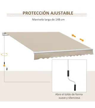 Toldo Manual Retráctil