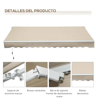 Toldo Manual Retráctil