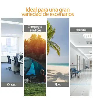 Cama de Acampada Plegable de Tela Oxford 600D con Marco Metálico Carga 136 kg para Playa Senderismo 193x64x40 cm Negro