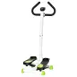 Máquina de Steps Mini Stepper para Fitness en Casa con Pantalla LCD y Pedales Antideslizantes 55x44x108cm Blanco y Verde