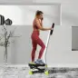 Máquina de Steps Mini Stepper para Fitness en Casa con Pantalla LCD y Pedales Antideslizantes 55x44x108cm Blanco y Verde