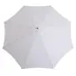 Sombrilla Terraza Exterior Ø300 cm con Techo Ventilado y Poste Desmontable de Madera para Terraza Patio Blanco