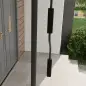 Toldo autoportante retráctil de 1,5x1,2x2,1-3 m con inclinación ajustable metal aluminio poliéster sable