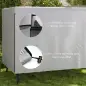 Funda Protectora Impermeable para Balancín de Jardín 3 Plazas con Cremallera Antipolvo y Antiviento 215x155x150 cm