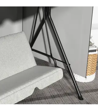 Funda Protectora Impermeable para Balancín de Jardín 3 Plazas con Cremallera Antipolvo y Antiviento 215x155x150 cm