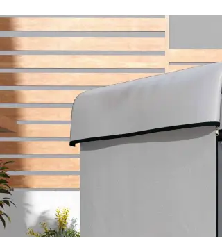 Funda Protectora Impermeable para Balancín de Jardín 3 Plazas con Cremallera Antipolvo y Antiviento 215x155x150 cm