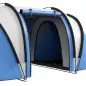 Tienda de Camping Familiar para 4-5 Personas con 2 Habitaciones Separadas Puertas y Ventanas 450x220x180 cm Azul