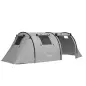 Tienda de Campaña para 3 Personas con Ventanas Gancho Bolsa de Transporte Impermeable 3000 mm 470x220x150 cm Verde