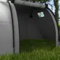 Tienda de Campaña para 3 Personas con Ventanas Gancho Bolsa de Transporte Impermeable 3000 mm 470x220x150 cm Verde