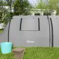 Tienda de Campaña para 3 Personas con Ventanas Gancho Bolsa de Transporte Impermeable 3000 mm 470x220x150 cm Verde