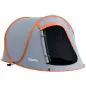 Tienda de Campaña Pop-Up para 2-3 Personas Plegable Impermeable de 2000 mm con Bolsa de Transporte 245x148x105 cm Gris