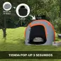 Tienda de Campaña Pop-Up para 2-3 Personas Plegable Impermeable de 2000 mm con Bolsa de Transporte 245x148x105 cm Gris