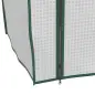 Invernadero de Jardín con 3 Estantes 1 Puerta con Cremallera para Cultivo de Plantas 59x39x127 cm Blanco