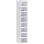 8 Cajas para Zapatos Apilables y Plegable con Puertas Transparentes hasta Talla 43 No Requiere Montaje Blanco