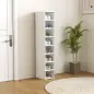 8 Cajas para Zapatos Apilables y Plegable con Puertas Transparentes hasta Talla 43 No Requiere Montaje Blanco