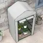 Invernadero de Jardín con 3 Estantes 1 Puerta con Cremallera para Cultivo de Plantas 59x39x127 cm Blanco Invernadero de Jardín con 3 Estantes 1 Puerta con Cremallera para Cultivo de Plantas 59x39x127 cm Blanco