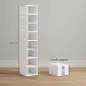 8 Cajas para Zapatos Apilables y Plegable con Puertas Transparentes hasta Talla 43 No Requiere Montaje Blanco