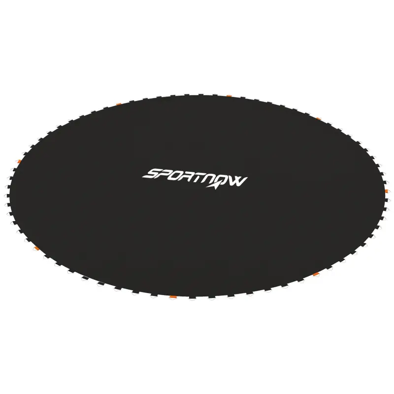 Tapete de Repuesto para Trampolín Ø323 cm Colchoneta para Trampolín de 12 Pies con 72 Enganches Negro