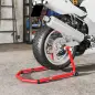 Soporte de Rueda Delantera y Trasera Motocicleta Convertible Carga 390 kg con Adaptadores de Horquillas en U y L Ruedas Soporte de Rueda Delantera y Trasera Motocicleta Convertible Carga 390 kg con Adaptadores de Horquillas en U y L Ruedas