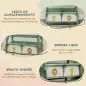 Pizarra Infantil Caballete 3 en 1 Caballete de Pintura para Niños de Doble Cara con Rollo de Papel y Cestas Verde