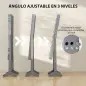 Espejo Joyero con Luces LED Armario para Joyas Armario Joyero de Pie con Espejo Entero Ángulo Ajustable Gris