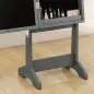 Espejo Joyero con Luces LED Armario para Joyas Armario Joyero de Pie con Espejo Entero Ángulo Ajustable Gris