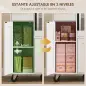Mueble Auxiliar de Cocina con Ruedas Aparador de Cocina para Microondas con Bandeja Deslizante 80x40x88,7 cm Blanco
