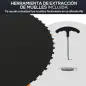 Tapete de Repuesto para Trampolín Ø323 cm Colchoneta para Trampolín de 12 Pies con 72 Enganches Negro