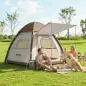 Tienda de Campaña Inflable con Mosquitera Vestíbulo Bomba para 3–4 Personas UPF30+ Bolsa Montaje Rápido Impermeable