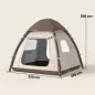 Tienda de Campaña Inflable con Mosquitera Vestíbulo Bomba para 3–4 Personas UPF30+ Bolsa Montaje Rápido Impermeable