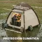 Tienda de Campaña Inflable con Mosquitera Vestíbulo Bomba para 3–4 Personas UPF30+ Bolsa Montaje Rápido Impermeable
