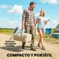 Tienda de Campaña Inflable con Mosquitera Vestíbulo Bomba para 3–4 Personas UPF30+ Bolsa Montaje Rápido Impermeable